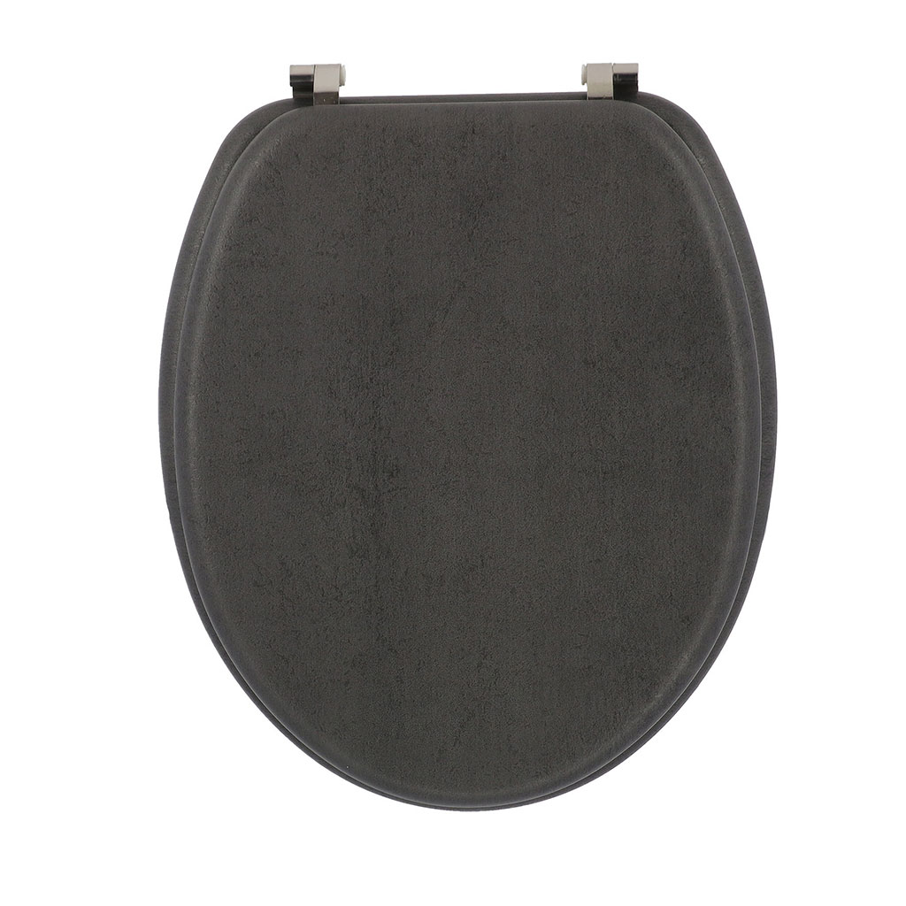 Abattant WC bois façon béton 37x44x5.5cm