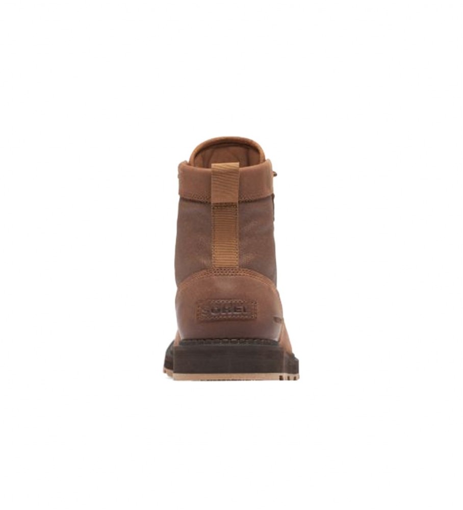 Botas de cano curto Sorel Madson II em couro marrom