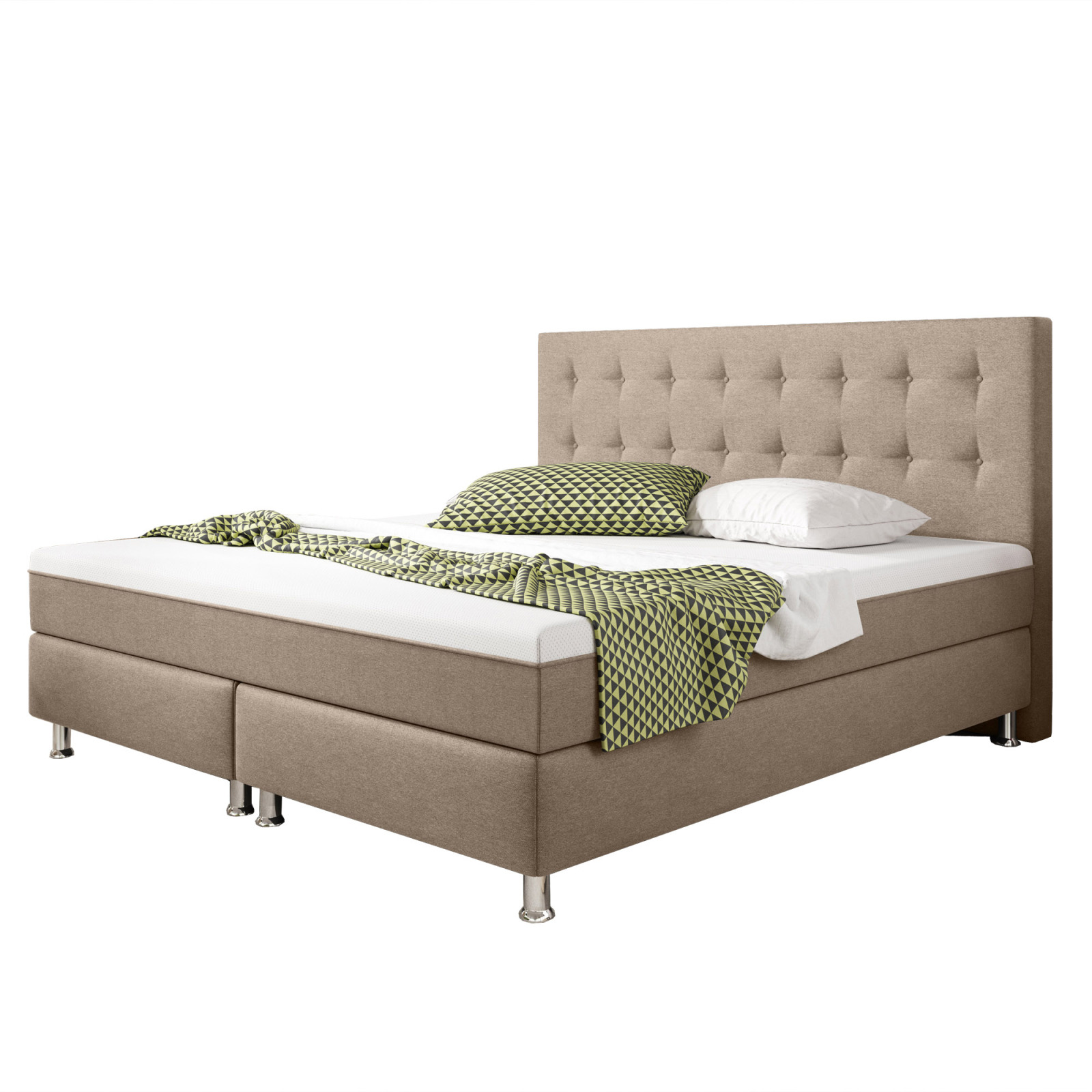 Boxspringbett- muddy - H3 - 180x200 cm