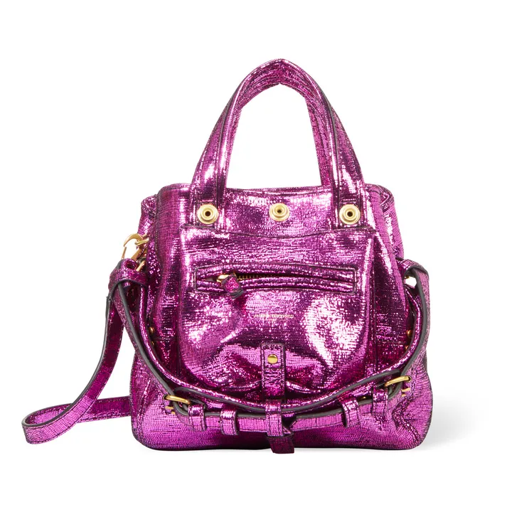 Jérôme Dreyfuss Sac Billy Nano Lamé | Fuxia