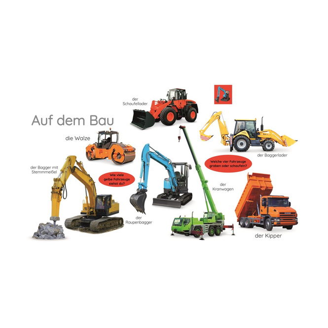 Erstes Lernen - Traktor, Bagger, Laster