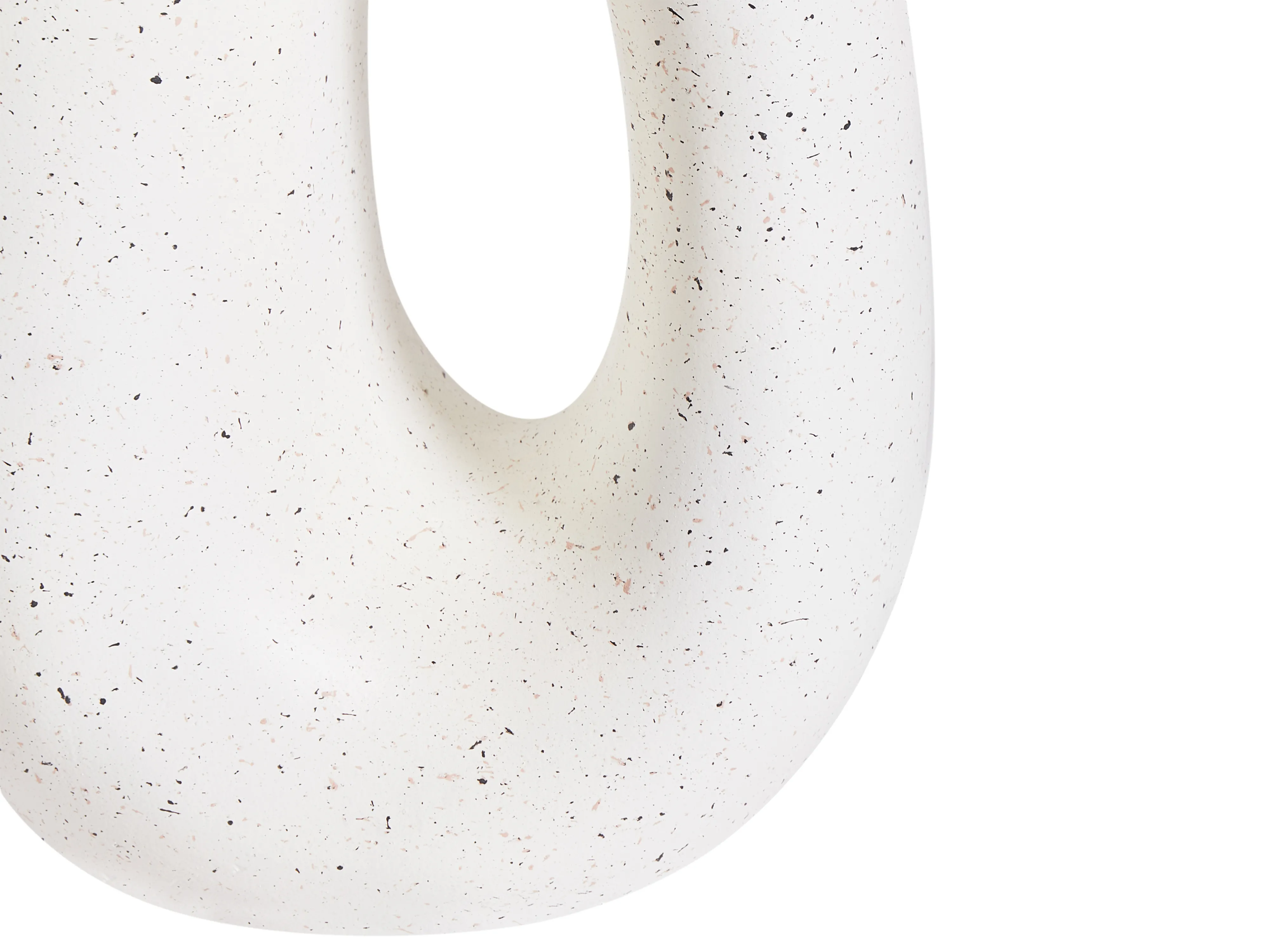 Bijzettafel IDRO 42 cm 28 cm Terrazzo-effect Wit terrazzo