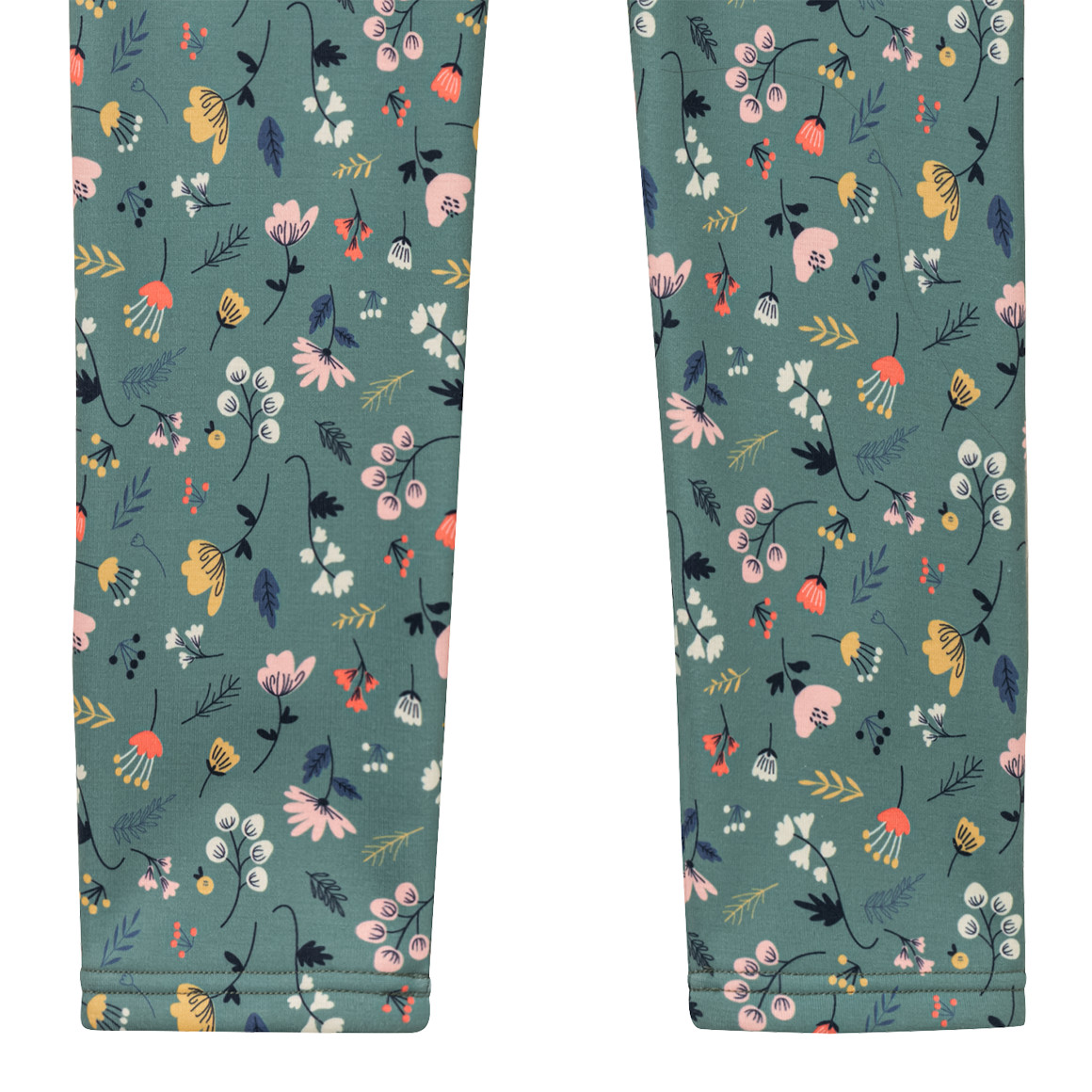 Topolino Mädchen Thermo-Leggings mit Blumen grün