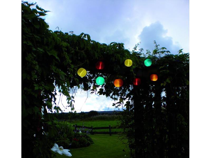 Star Trading Lichterkette Solar Festival 270 cm, Mehrfarbig LED-Lichterkette