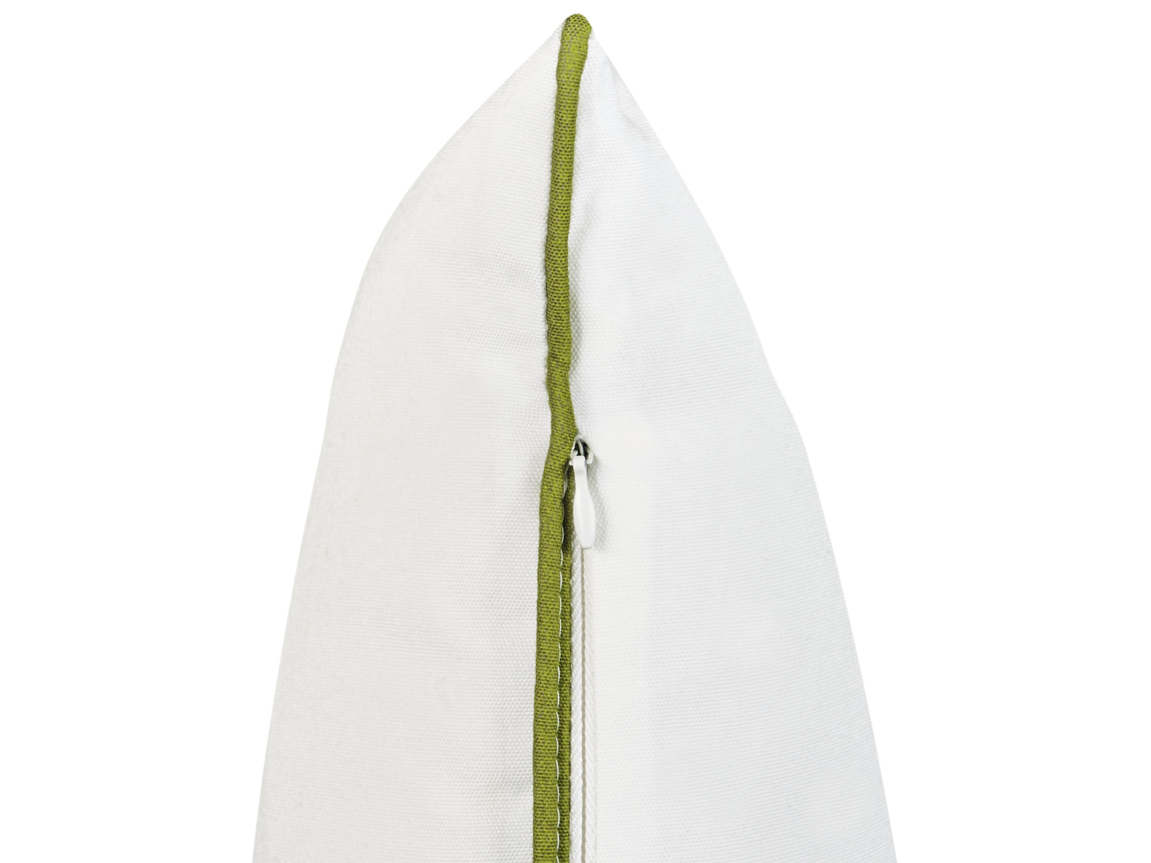 Set van 3 tuinkussens SEASIDE bladpatroon Groen