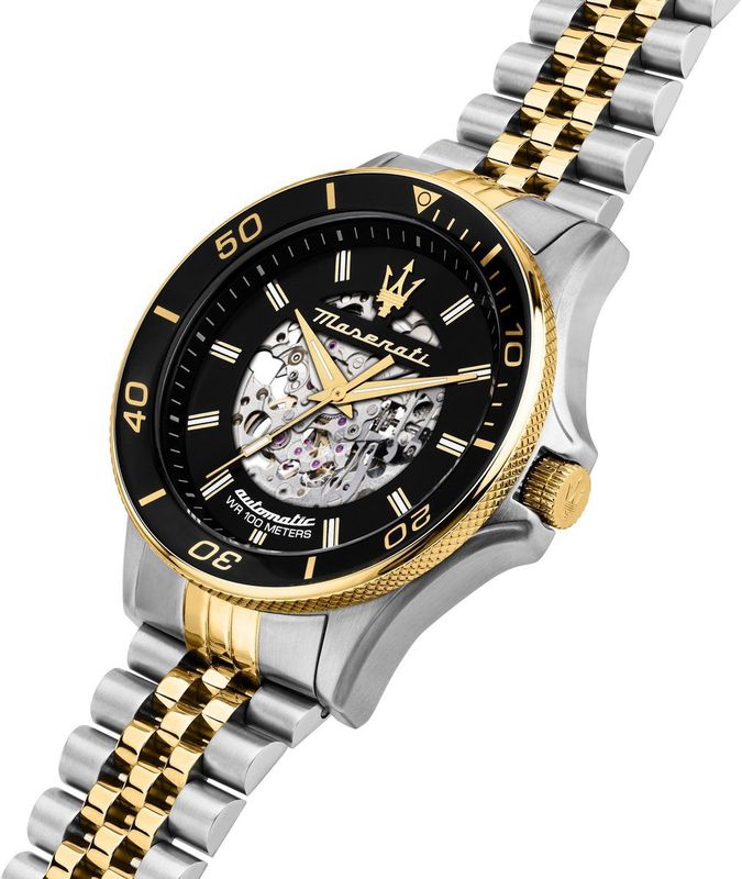 Maserati - R8823140010 - Polshorloge - Zilver/Goud/Zwart - Roestvrijstaal