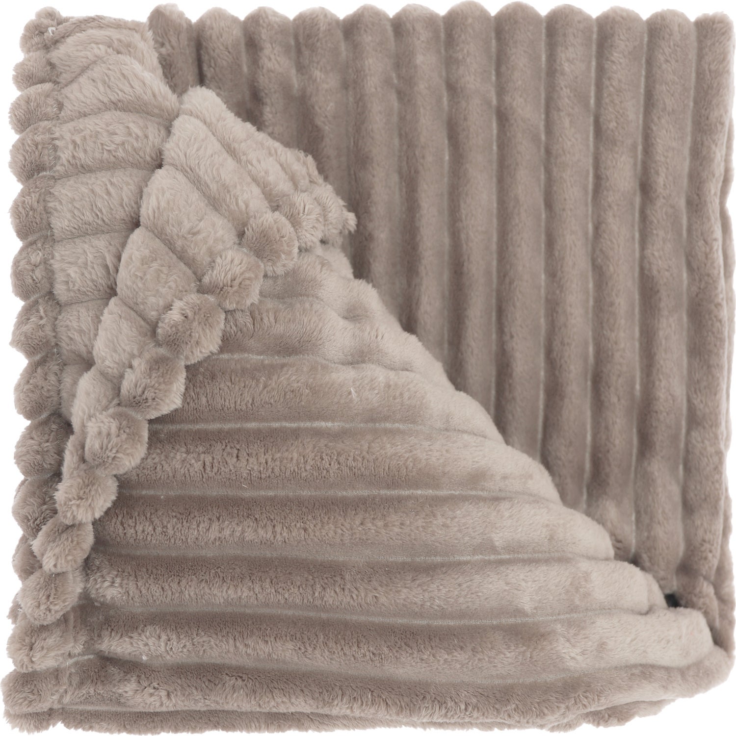 Unique Living plaid Lex taupe 200 x 150 cm
