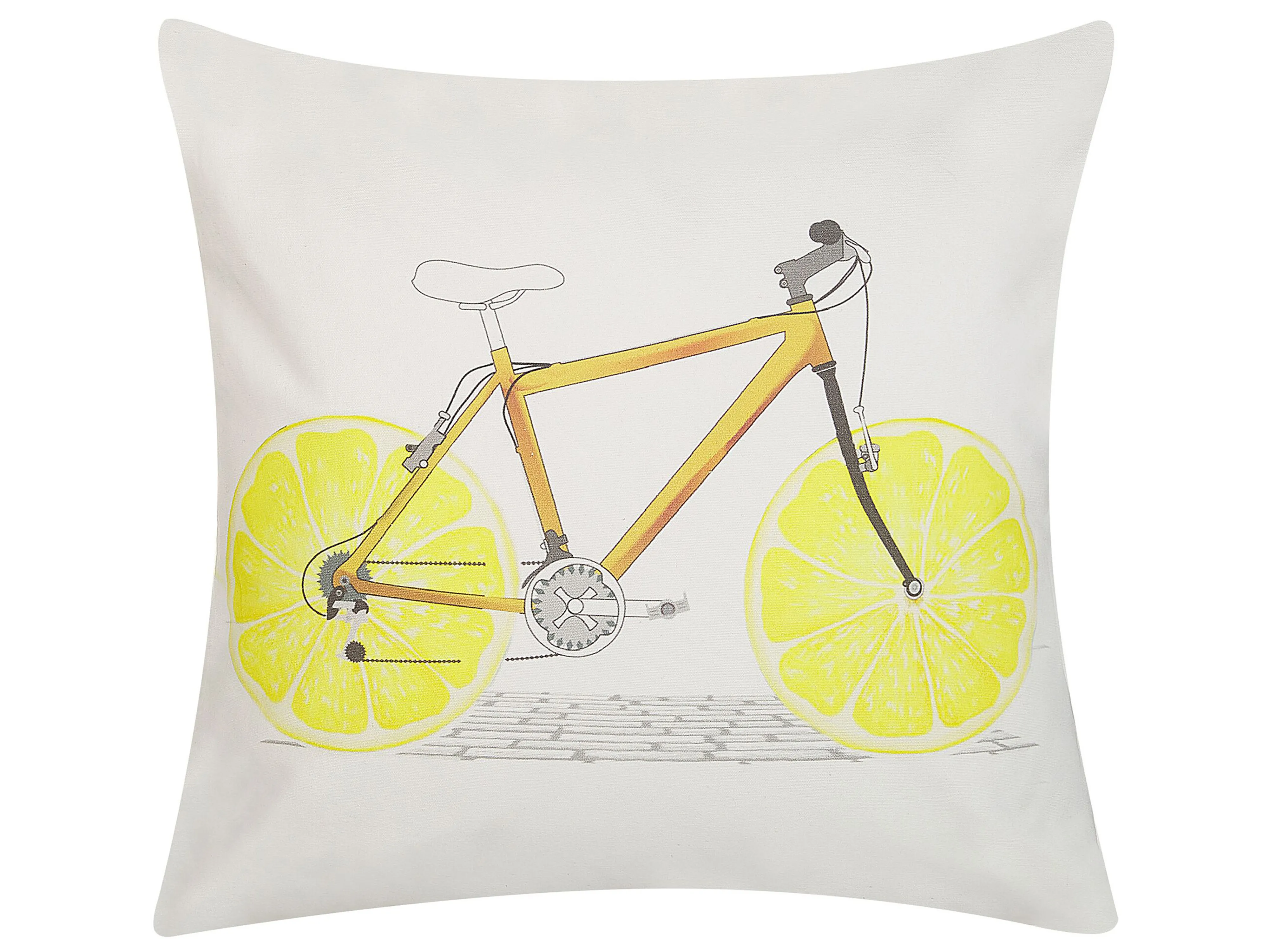 Set van 2 sierkussens RUSCUS Katoen 45 x 45 cm Wit abstract patroon