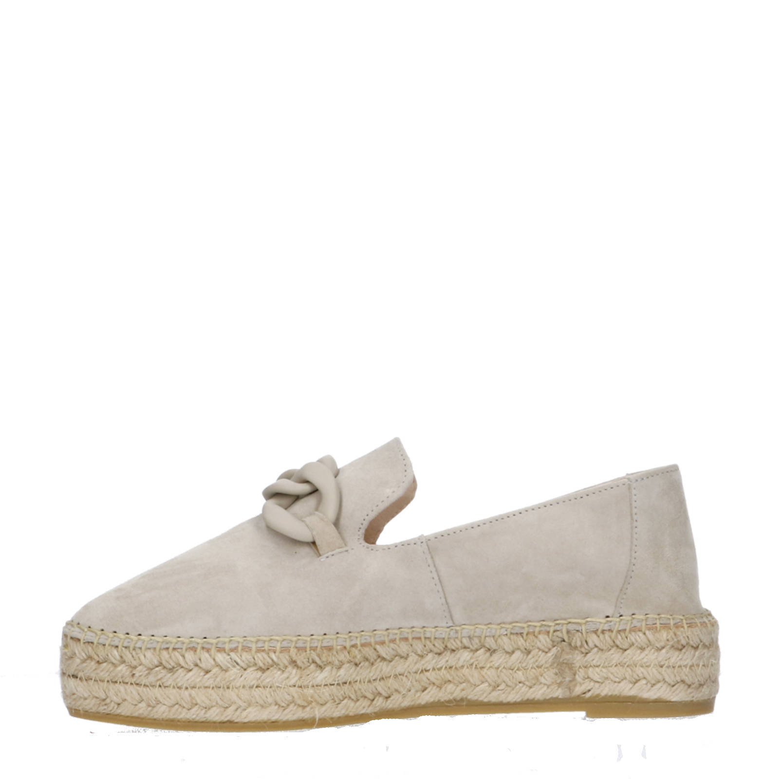 Fred de la Bretoniere June Li  suède espadrilles beige