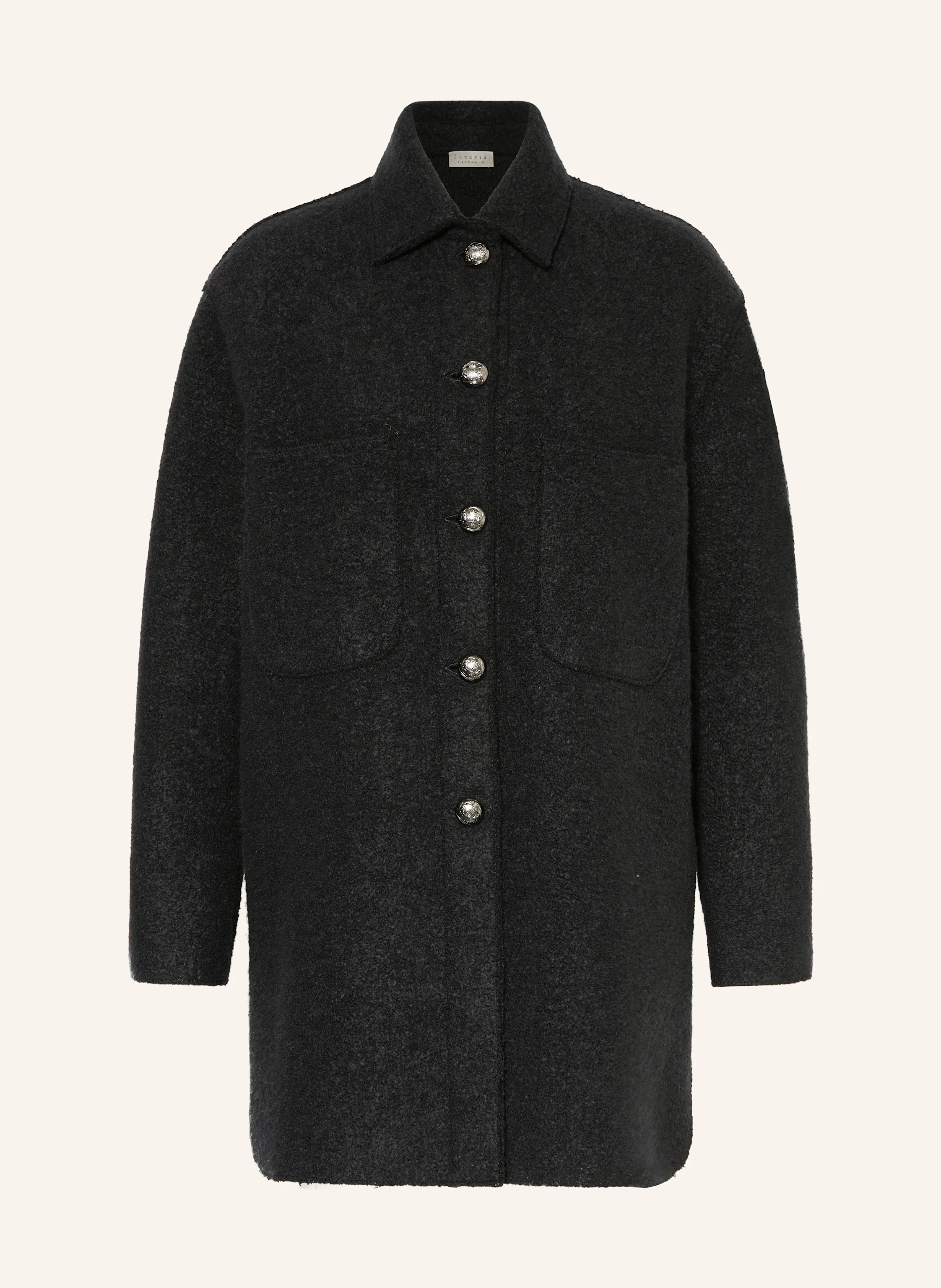 lunaria cashmere Bouclé-Jacke mit Seide und Cashmere