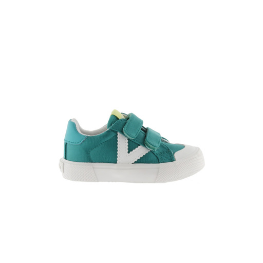 Tênis Victoria Tribu em nylon com logo contrastante e fechamento duplo em velcro.
