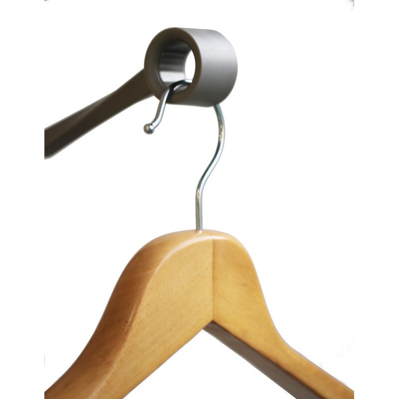 Porte-manteaux bourgeon gris métal