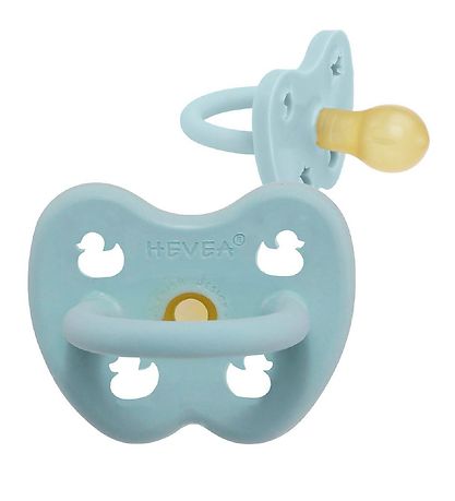 Hevea Sut - 0-3 mdr - Naturgummi - Baby Blue m. ?nder
