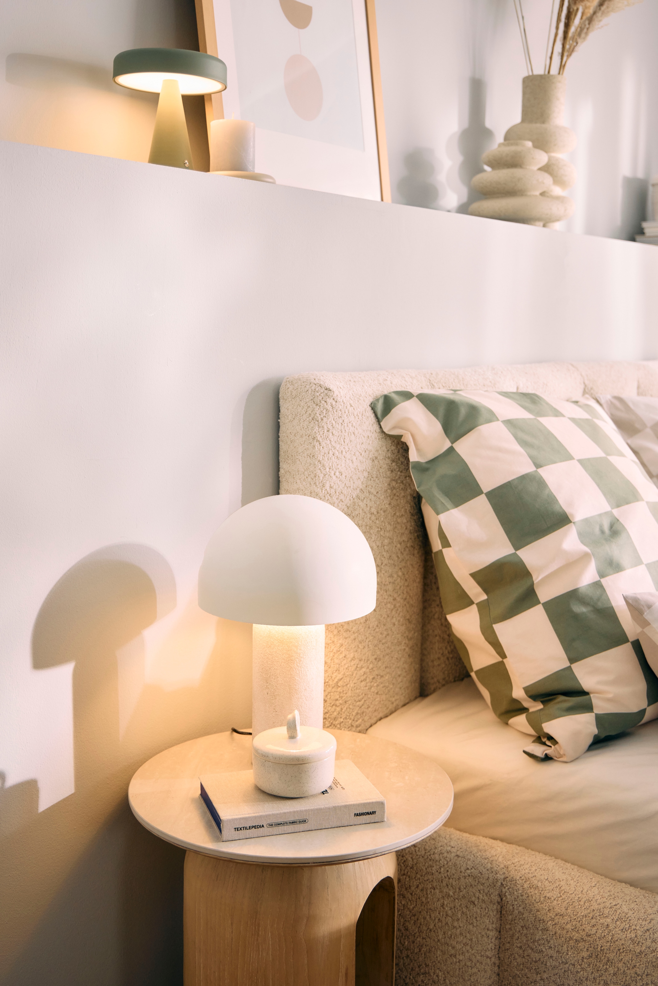 homsy by Ana Johnson Tischleuchte »LUMEVA Pilz Lampe« E14 warmweiss - kaltweiss Keramik, Pilzleuchte, Höhe 38cm