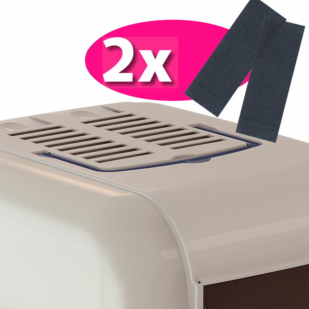 Ferplast maxi bella cabrio box toilette ferplast chats nettoyage facile poignée