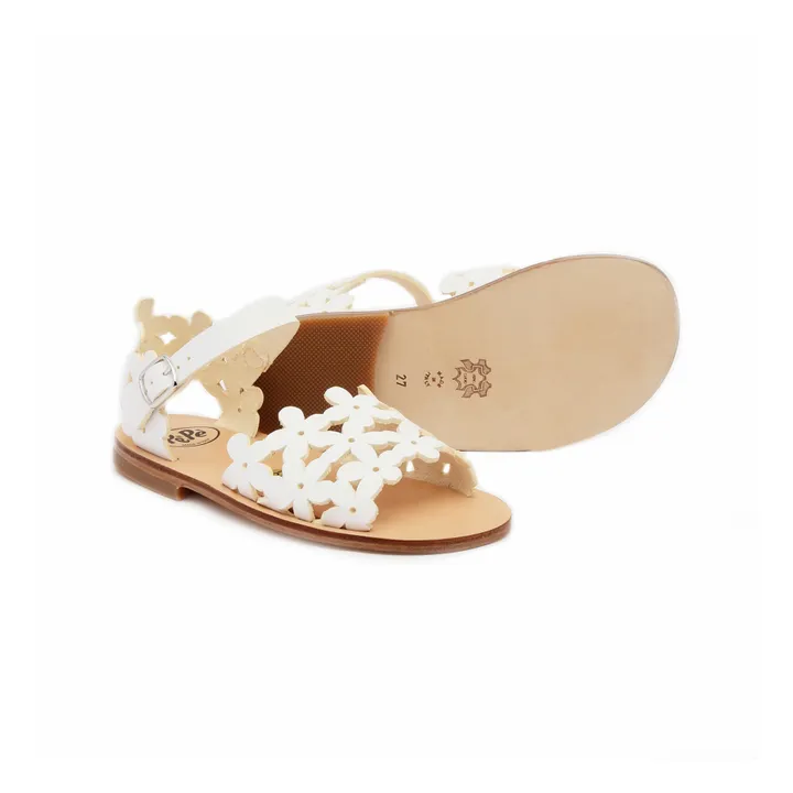 Pèpè Sandales Fleuries | Blanc