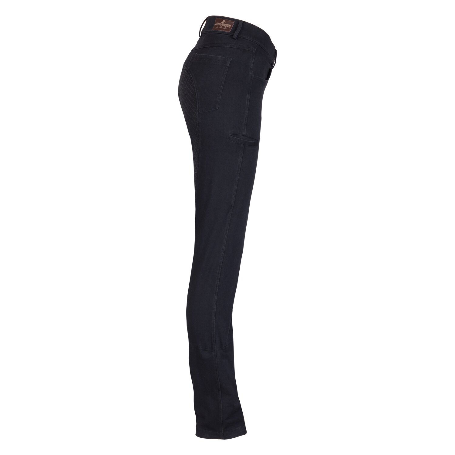 black forest Jeans-Jodhpur-Reithose mit Grip-Vollbesatz  - black denim
