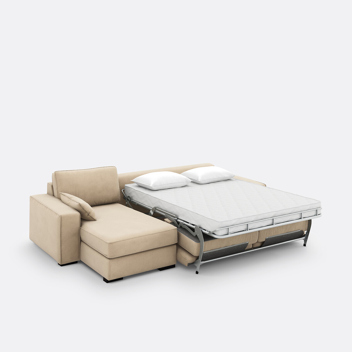 LA REDOUTE INTERIEURS<br>Sofá-cama de canto, poliéster, espuma Cécilia