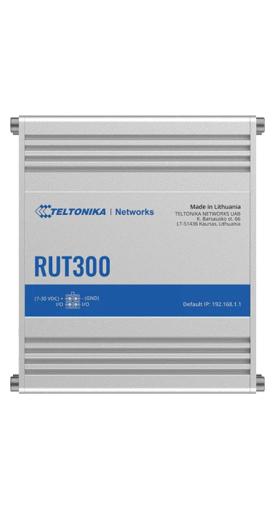 Teltonika DSL/WLAN Module RUT300 Industrial Ethernet Router Silber