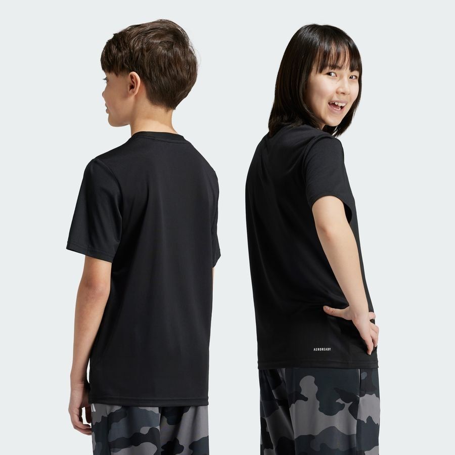 Adidas Train Essentials Seasonal Print Tee Kids