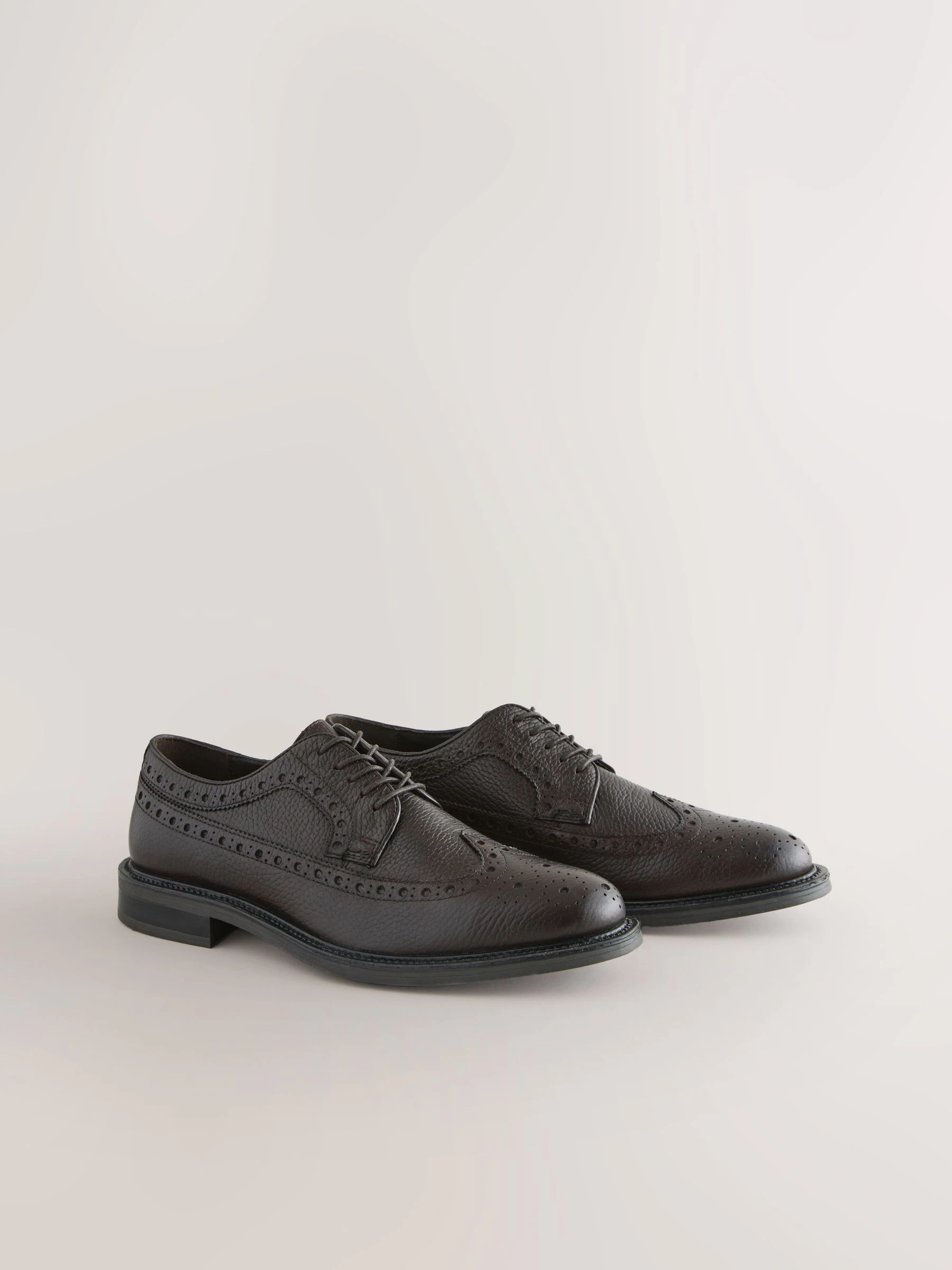 Bruin - Heritage brogue-schoenen