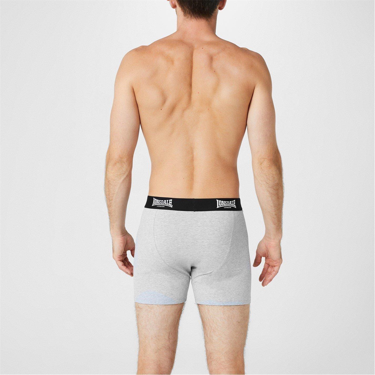 Lonsdale 2 Pack Boxers Mens