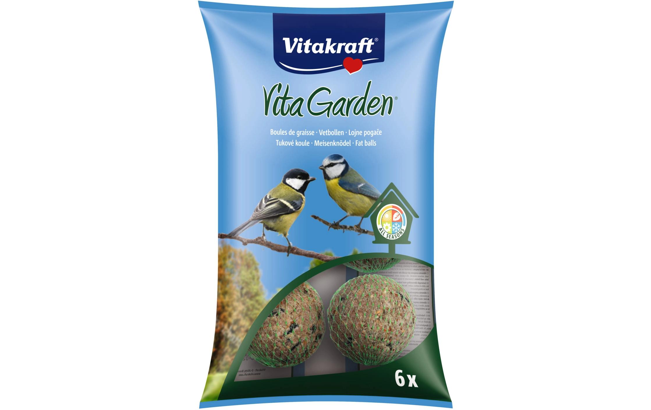 Vogelfutter VitaGarden Knödel, 6 Stk.Mischfuttermittel für freilebende Vögel