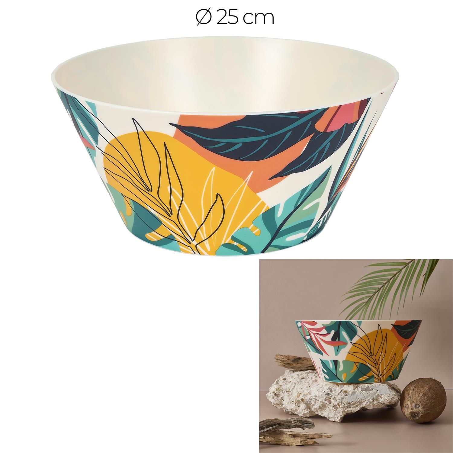 SALADIER PLASTIQUE PARADIS EXOTIQUE D.25CM