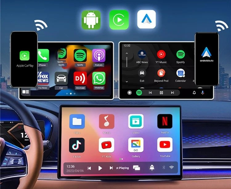 TBOX-LITE S Auto KFZ Wireless CarPlay Android Auto 4G Smart Box Adapter / 32GB (iOS / Android) - Schwarz