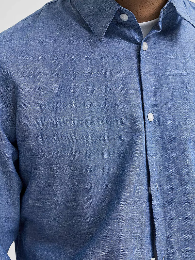 SELECTED Hemd Regular Fit SLHSLIMNEW blau
