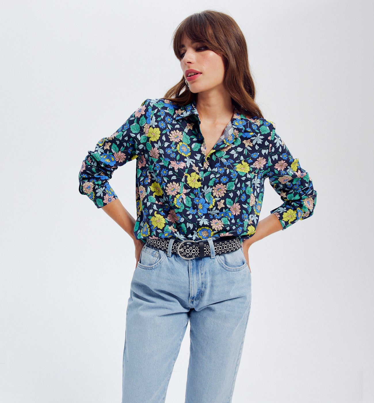 Chemise imprimée Femme - Imprimé marine