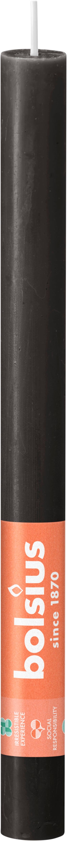 Bolsius dinerkaars Shine grijs 13 uur D 2,3 x H 27 cm