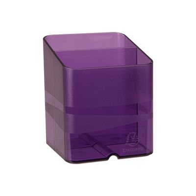 Exacompta Pen-Cube - Pot à crayons violet translucide