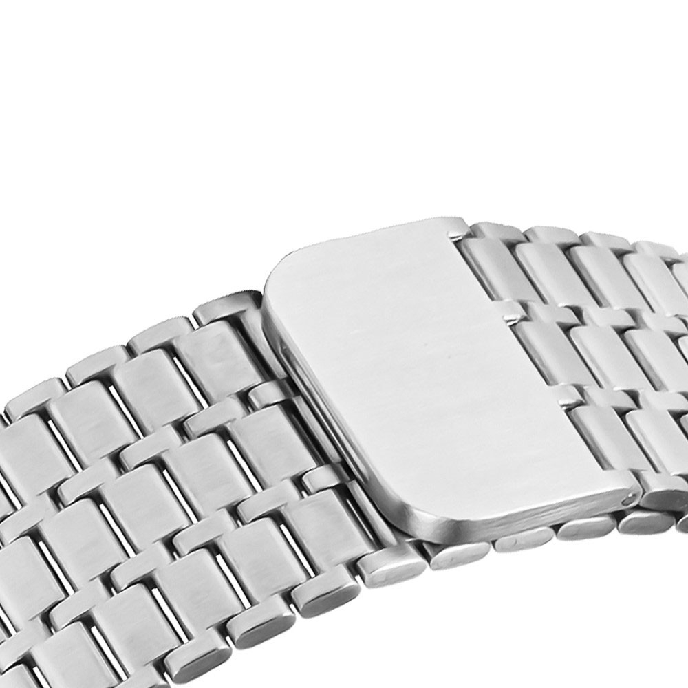 Apple Watch (49/46/45/44 mm) Edelstahl Armband mit Magnetverschluss (Gelenkumfang: 170-240mm) - Silber
