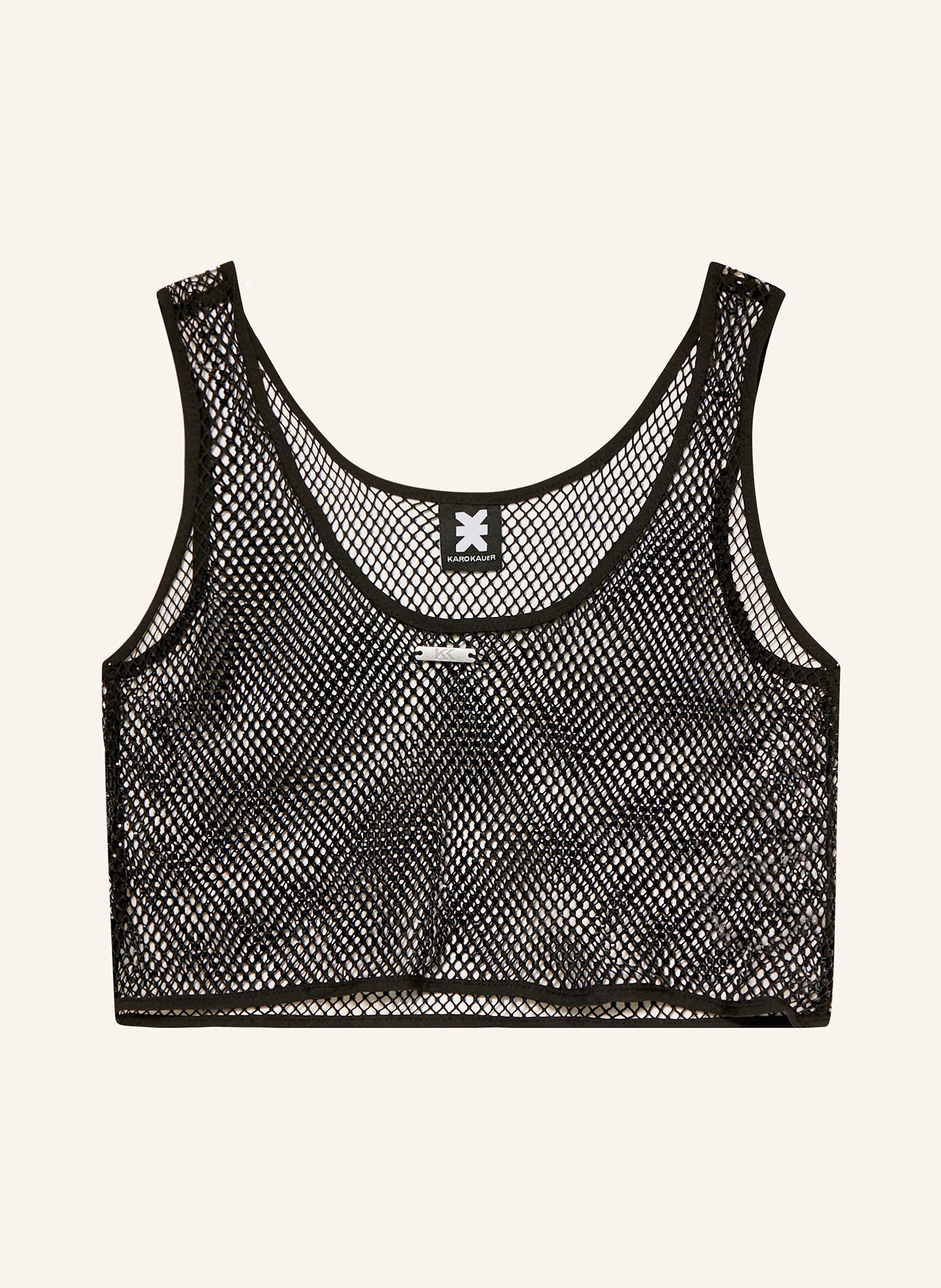 KARO KAUER Cropped-Top mit Schmucksteinen