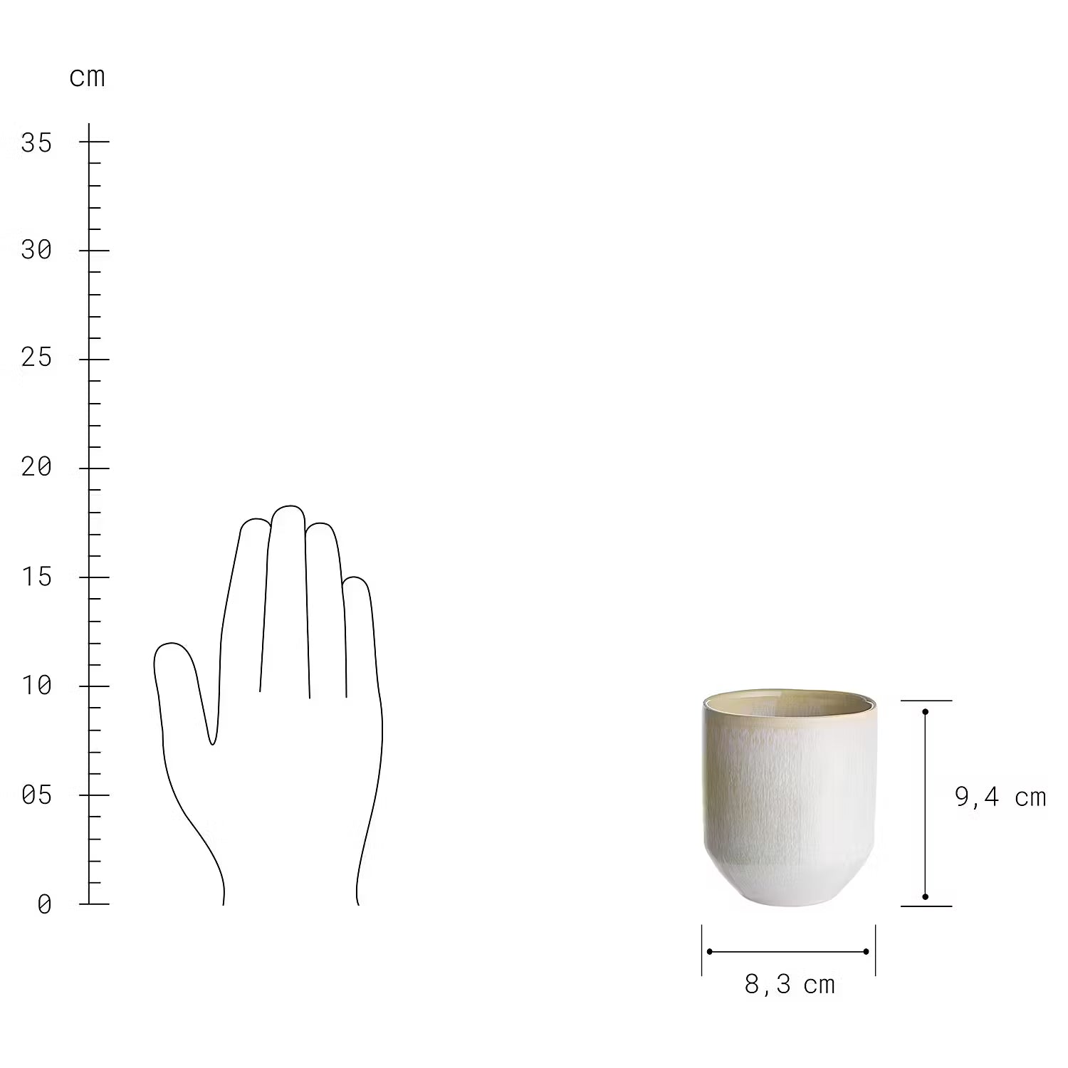 UNIQUE Tasse 6er-Set