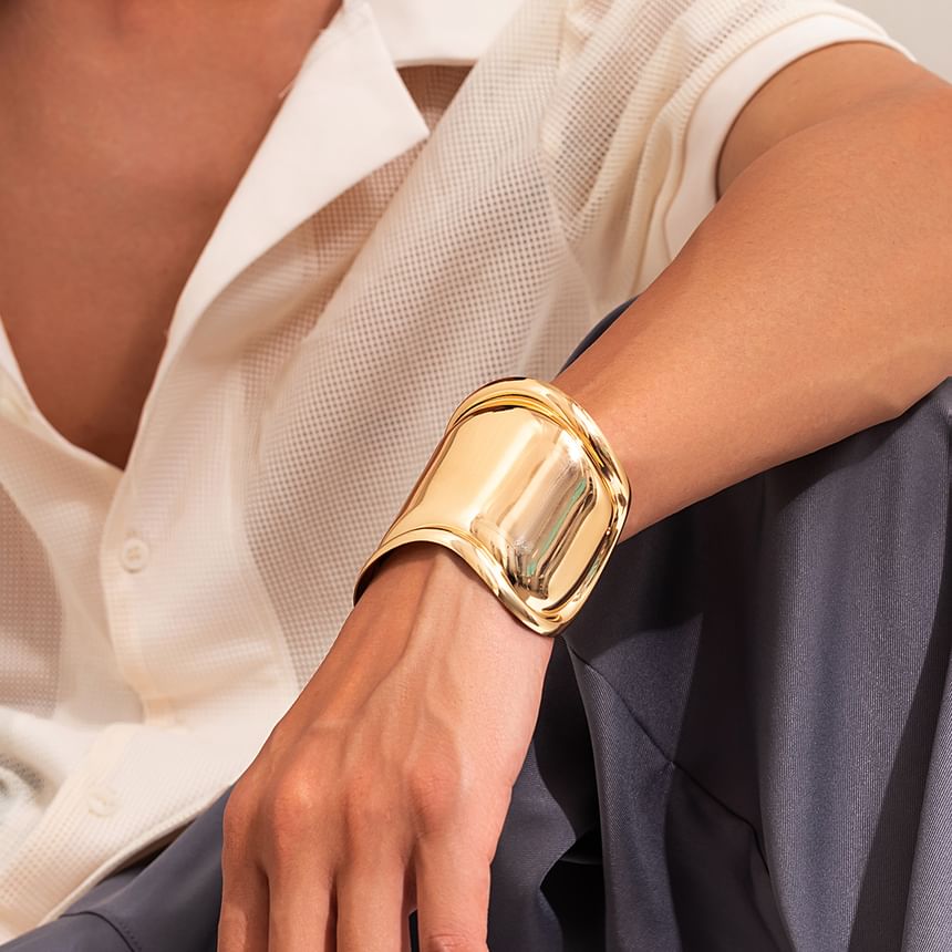 Gretlyn - Glanzende manchet armband