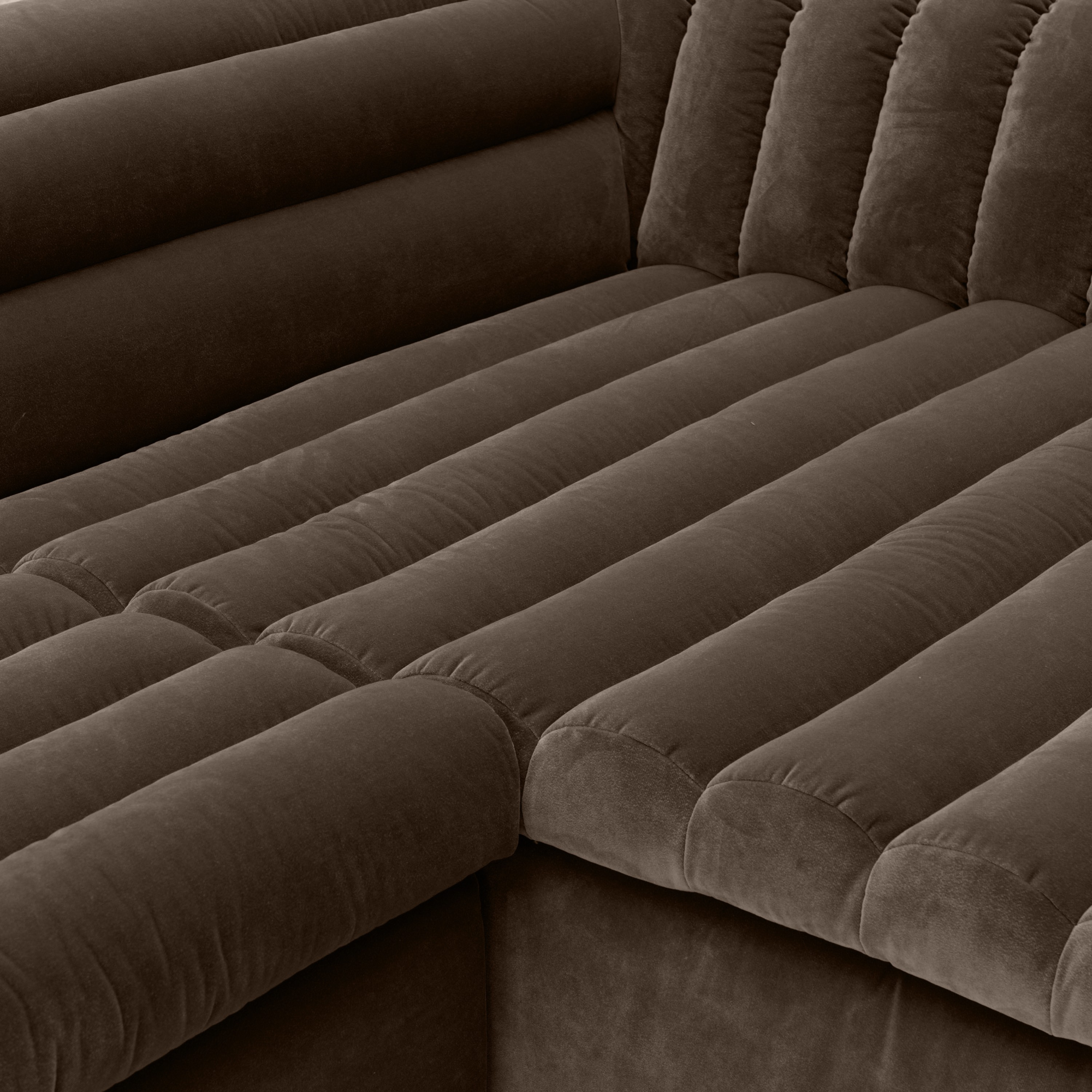 Hoekbank Marilyn royal brown rechts