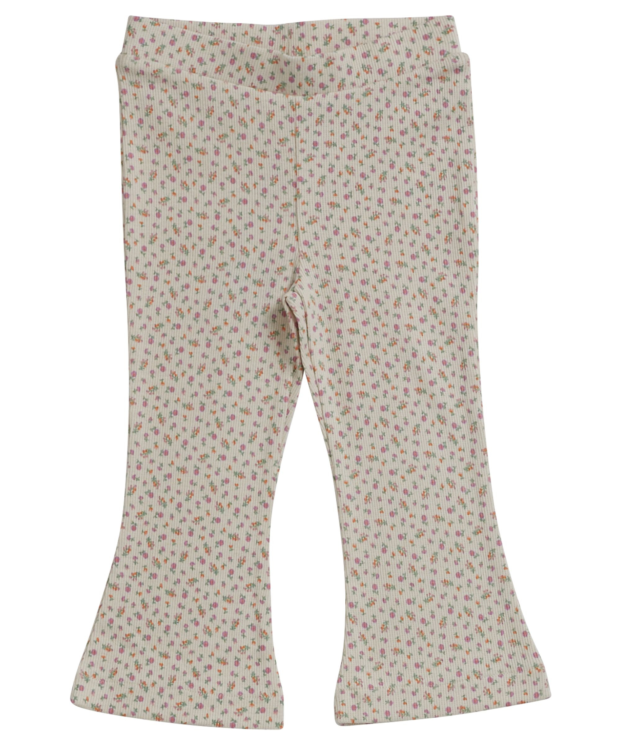 flared fit broekje rib print