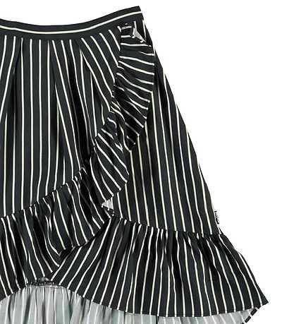 Molo Nederdel - Blåndie - Vertical BW Stripe