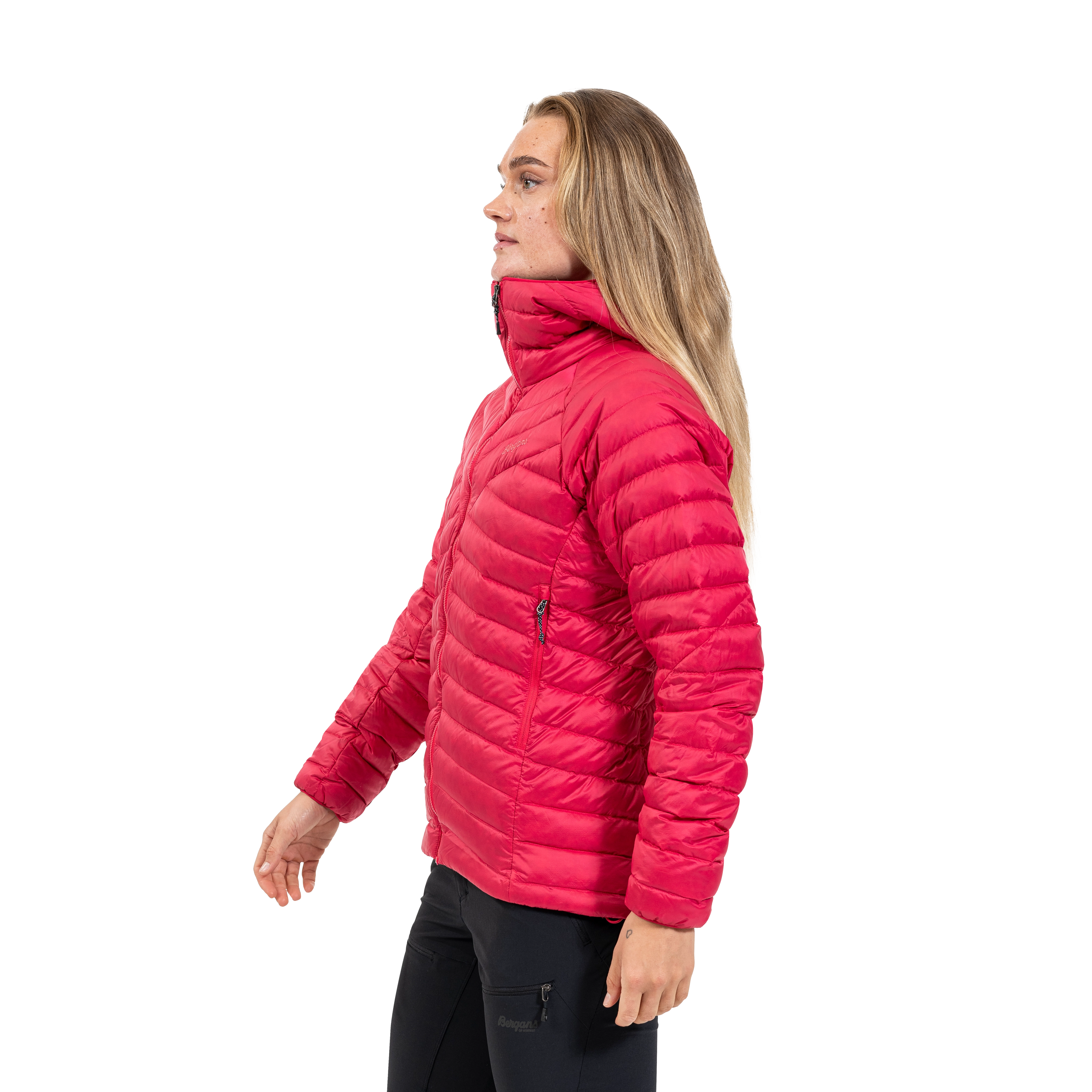 Tind Light Down Jacket Hood Women Alpine Rose