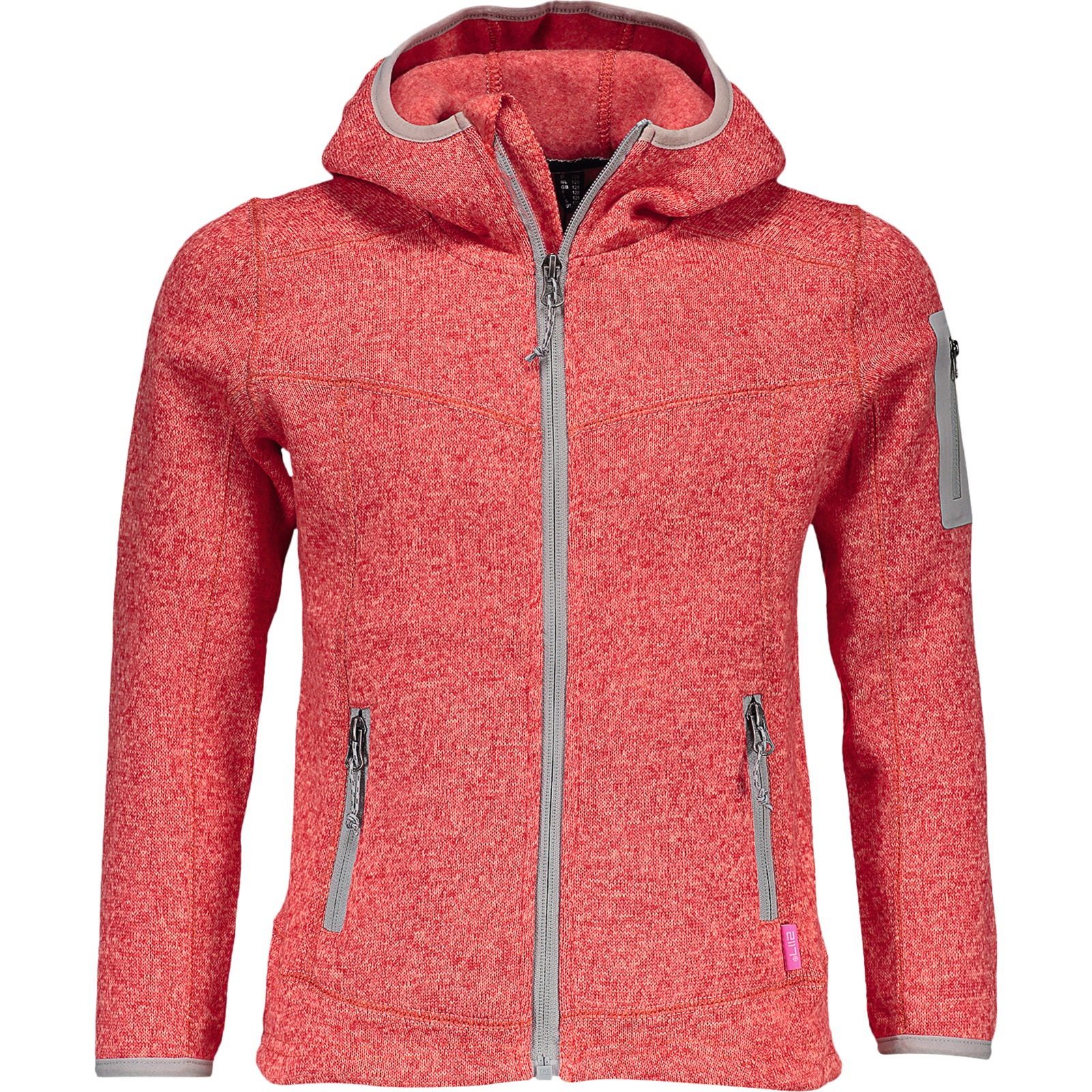 2117 Mädchen-Fleecejacke Heden dunkelgrau, 176