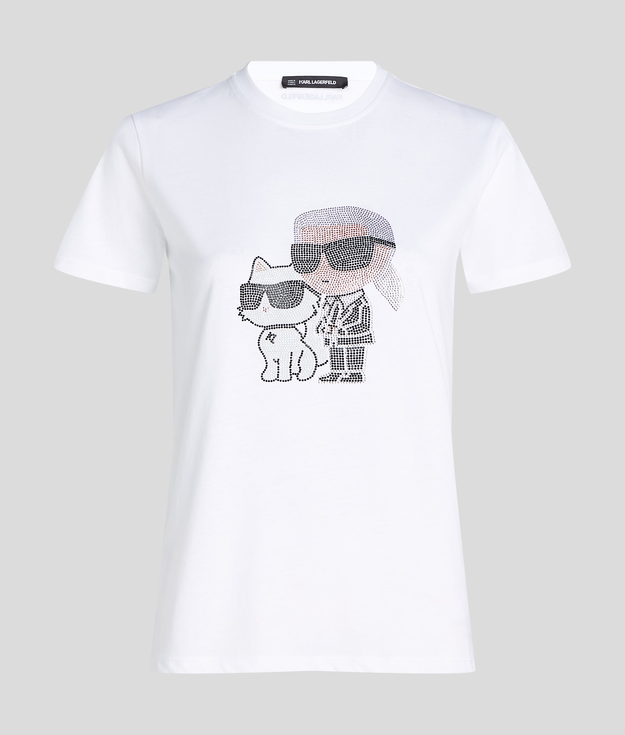 Ikon Karl en Choupette t-shirt met stras