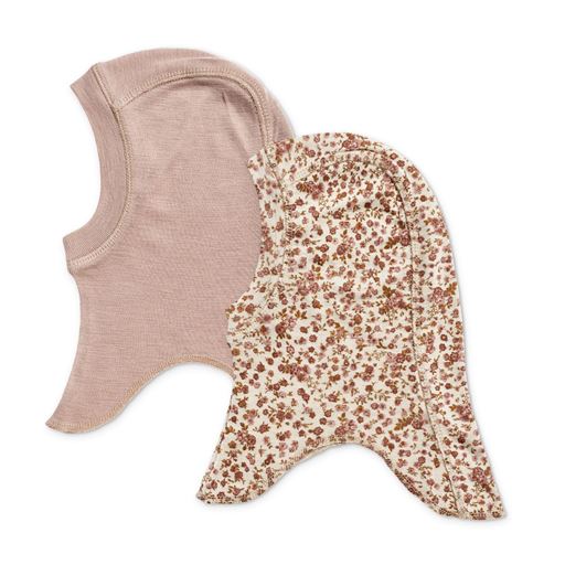 Wheat Felix Wool Elefanthue, Rose Flowers, 9-24 mdr.