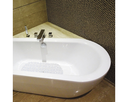 MSV PEBBLE badmat 35 x 68 cm transparant