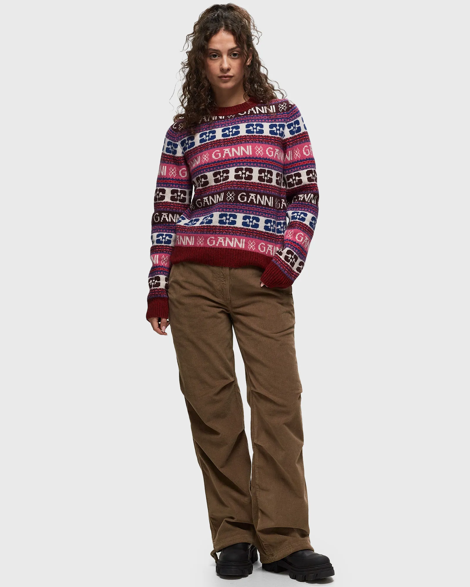 Ganni Washed Corduroy Drawstring Pants