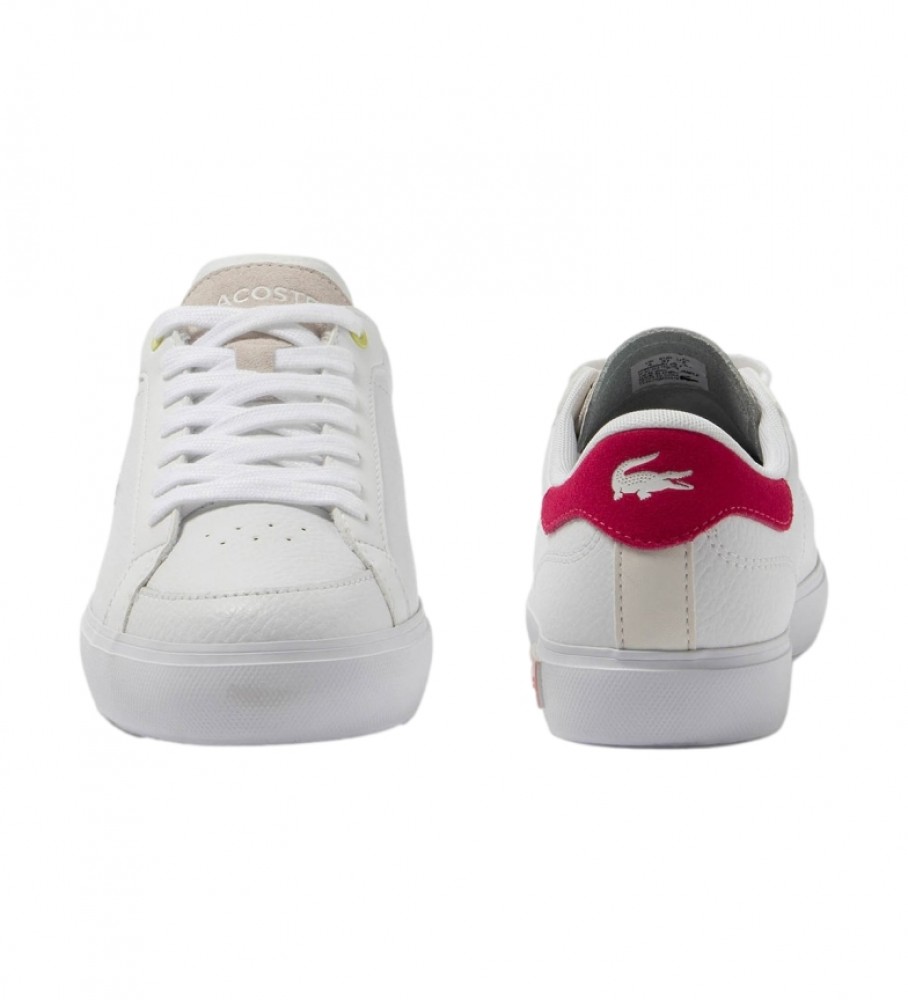 Tênis Lacoste Powercourt de couro, branco