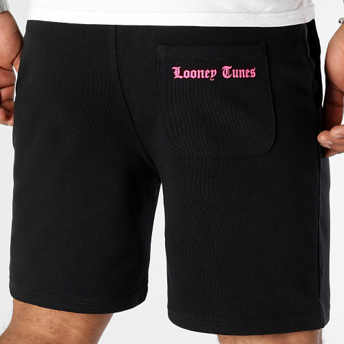 Short Jogging Angry Bugs Bunny Noir Rose Fluo