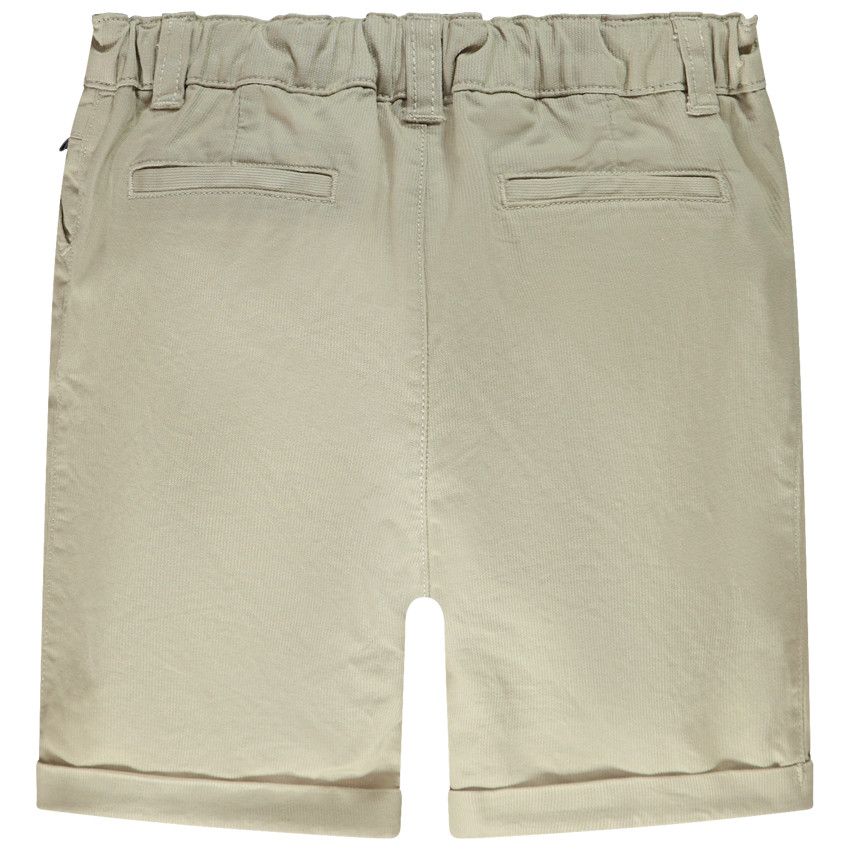 Bermuda coupe chino uni en coton armuré pour bébé garçon - Ecru