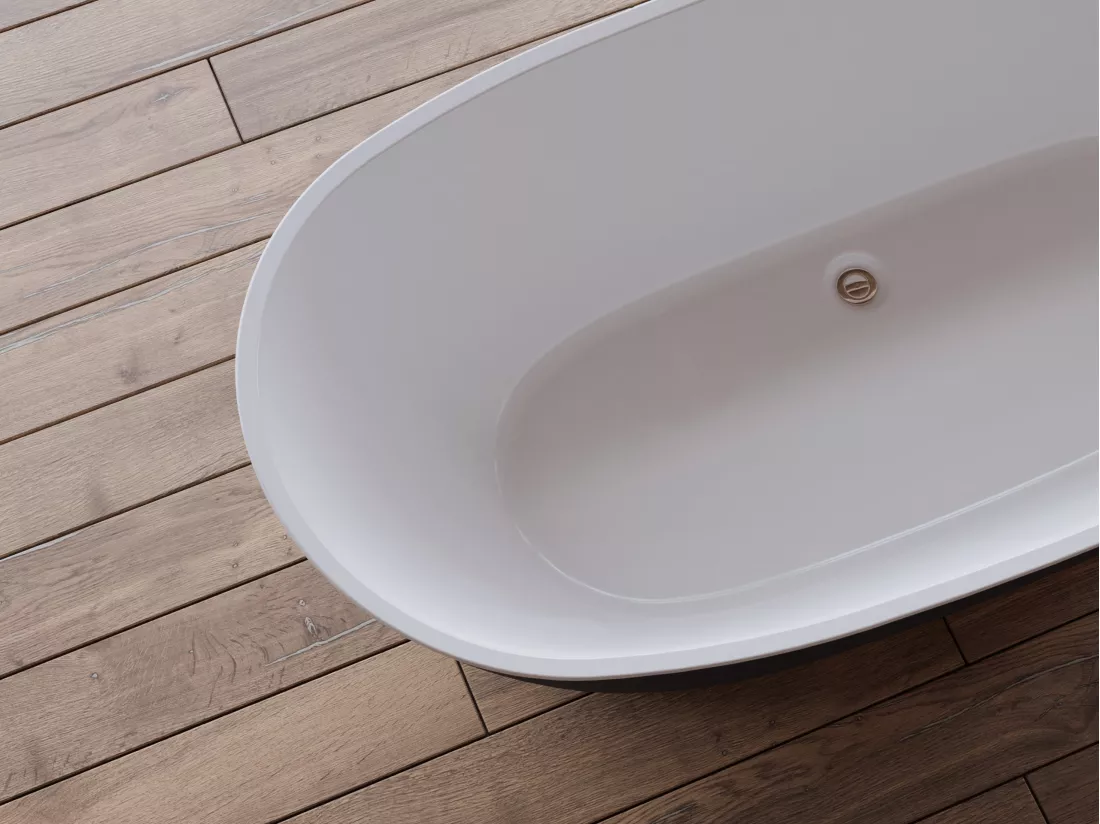 Baignoire îlot VENECIA Noire Mate 170x80cm, by SPALINA